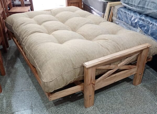 Futón Cama 2 Plazas, Tres cuerpos - Pino - Imagen 8